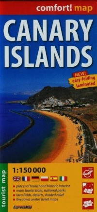 Canary Islands mapa turystyczna - okładka książki