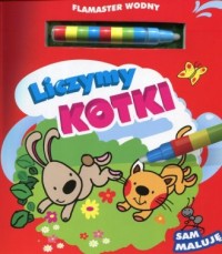 Liczymy kotki (flamaster wodny) - okładka książki