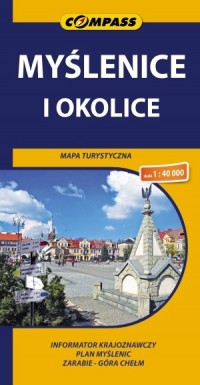 Myślenice i okolice mapa turystyczna - okładka książki