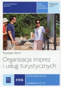 Organizacja imprez i usług turystycznych. - okładka podręcznika