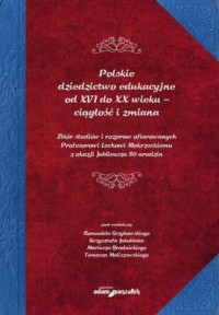 Polskie dziedzictwo edukacyjne - okładka książki