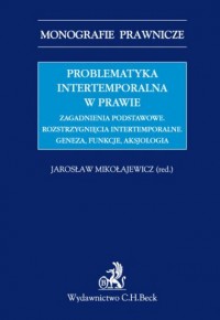 Problematyka intertemporalna w - okładka książki
