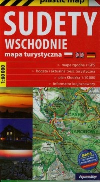 Sudety Wschodnie mapa turystyczna - okładka książki