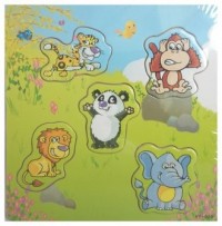 Zwierzęta dzikie 5 (puzzle drewniane, - zdjęcie zabawki, gry
