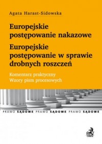 Europejskie postępowanie nakazowe. - okładka książki