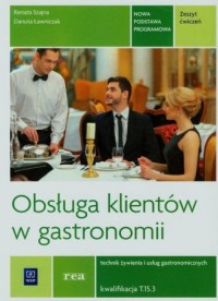 Obsługa klientów w gastronomii. - okładka podręcznika