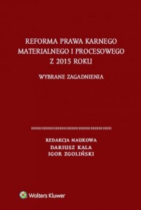 Reforma prawa karnego materialnego - okładka książki