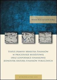 Status prawny Ministra Finansów - okładka książki