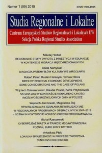 Studia Regionalne i Lokalne 1 (59) - okładka książki