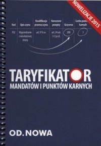 Taryfikator mandatów i punktór - okładka książki