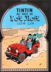 Tintin au pays de lor noir - okładka książki