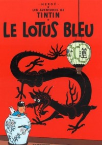 Tintin le Lotus Bleu - okładka książki