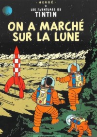 Tintin on a marche sur la lune - okładka książki