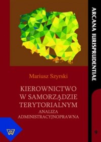 Kierownictwo w samorządzie terytorialnym. - okładka książki