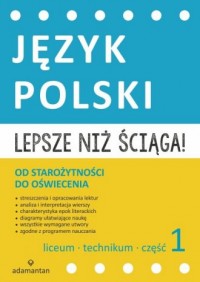 Lepsze niż ściąga. Język polski. - okładka podręcznika