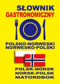 Słownik gastronomiczny polsko-norweski, - okładka podręcznika