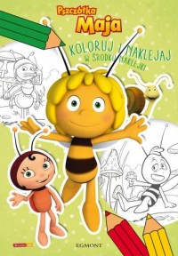 Pszczółka Maja. Koloruj i naklejaj - okładka książki