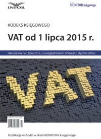 VAT od 1 lipca 2015 r.. Kodeks - okładka książki