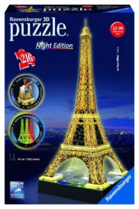 Wieża Eiffla nocą (puzzle 3D) - zdjęcie zabawki, gry