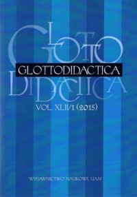 Glottodidactica vol. XLII/1 (2015) - okładka książki