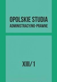 Opolskie Studia Administracyjno-Prawne - okładka książki