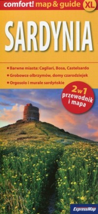 Sardynia 2 w 1. Przewodnik + mapa - okładka książki