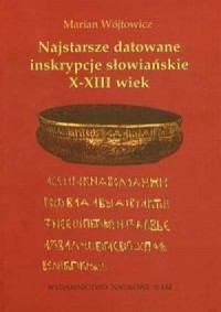 Najstarsze datowane inskrypcje - okładka książki
