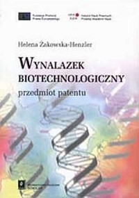 Wynalazek biotechnologiczny. Przedmiot - okładka książki