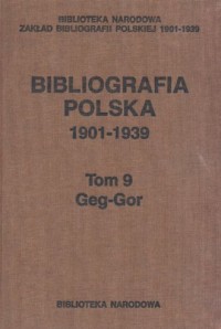 Bibliografia polska 1901-1939. - okładka książki