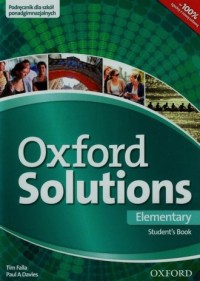 Oxford Solutions Elementary. Podręcznik - okładka podręcznika