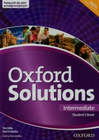 Oxford Solutions Intermediate. - okładka podręcznika