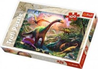 Świat dinozaurów (puzzle 100-elem.) - zdjęcie zabawki, gry