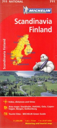Scadinavia, Finland mapa (skala - okładka książki