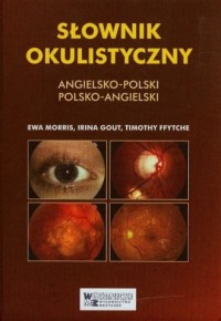 Słownik okulistyczny angielsko-polski, - okładka książki