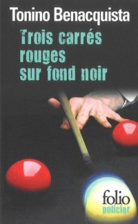 Trois carres rouges sur fond noir - okładka książki