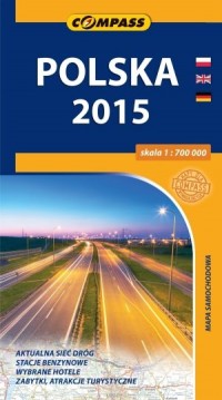 Polska 2015 mapa samochodowa (skala - okładka książki