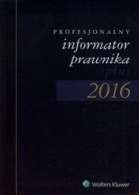 Profesjonalny informator prawnika - okładka książki
