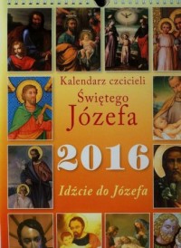 Kalendarz czcicieli Świętego Józefa - okładka książki