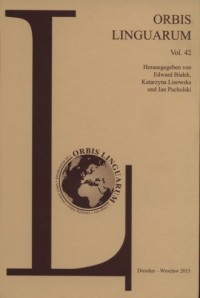 Orbis Linguarum vol. 42 - okładka książki
