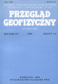 Przegląd Geofizyczny. Rocznik LIV - okładka książki