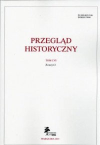 Przegląd Historyczny. Tom CVI. - okładka książki