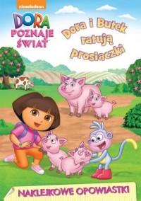 Dora poznaje świat. Naklejkowe - okładka książki