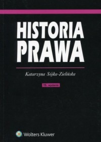 Historia prawa - okładka książki