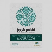 Matura 2016. Język polski. Testy - okładka podręcznika