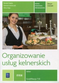 Organizowanie usług kelnerskich. - okładka podręcznika