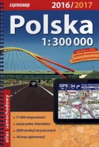 Polska Atlas samochodowy 1:300 - okładka książki