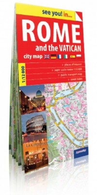 Rome and the Vatican plan miasta - okładka książki