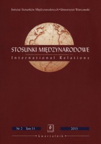 Stosunki Międzynarodowe Tom 51 - okładka książki