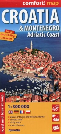 Croatia i Montenegro Adriat Coast - okładka książki