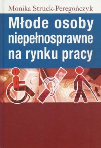 Młode osoby niepełnosprawne na - okładka książki